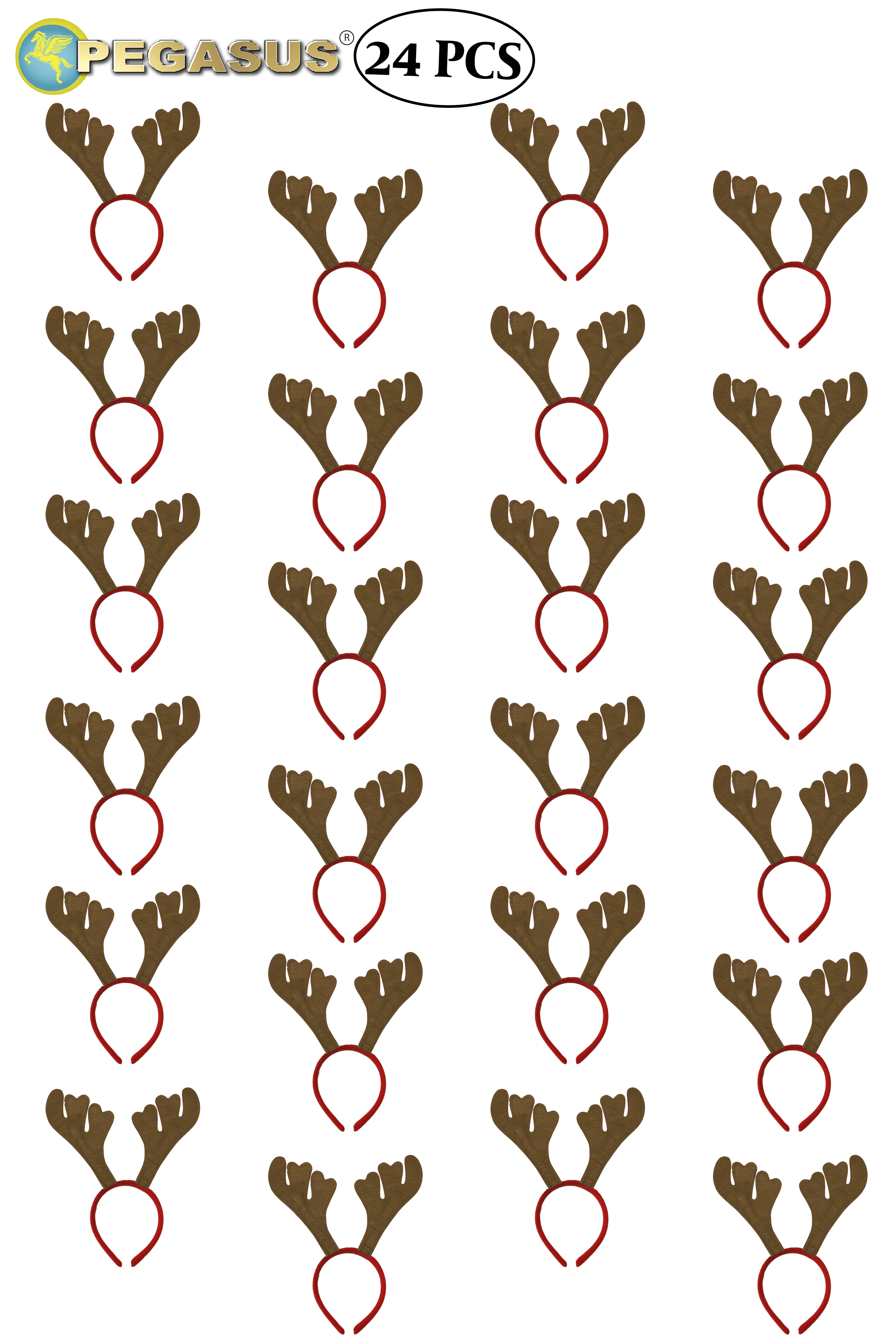 CERCHIETTO FRONTINO RENNA DI BABBO NATALE (CF 24 PZ)